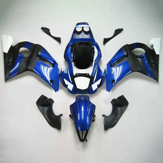 Amotopart Yamaha 1998-2002 YZF 600 R6 Mix nero Kit di paura blu