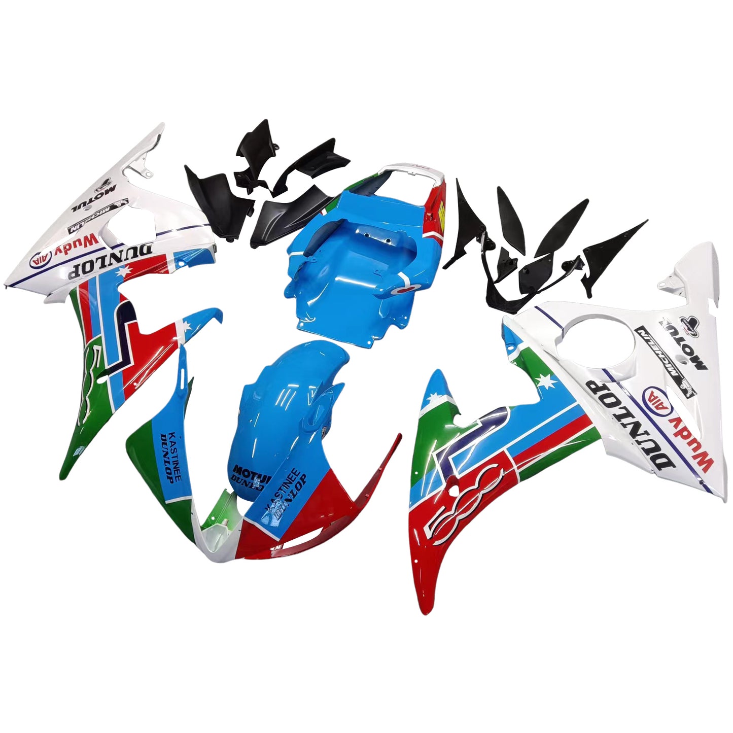 Amotopart 2003-2004 Yamaha R6 e 2006-2009 YZF R6s Cladding Multi Color Kit