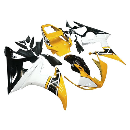 Amotopart 2003-2004 Yamaha R6 e 2006-2009 YZF R6S Cladding Yellow & White