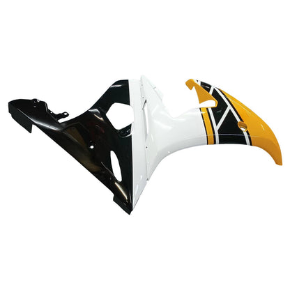 Amotopart 2003-2004 Yamaha R6 e 2006-2009 YZF R6S Cladding Yellow & White