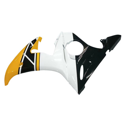 Amotopart 2003-2004 Yamaha R6 e 2006-2009 YZF R6S Cladding Yellow & White