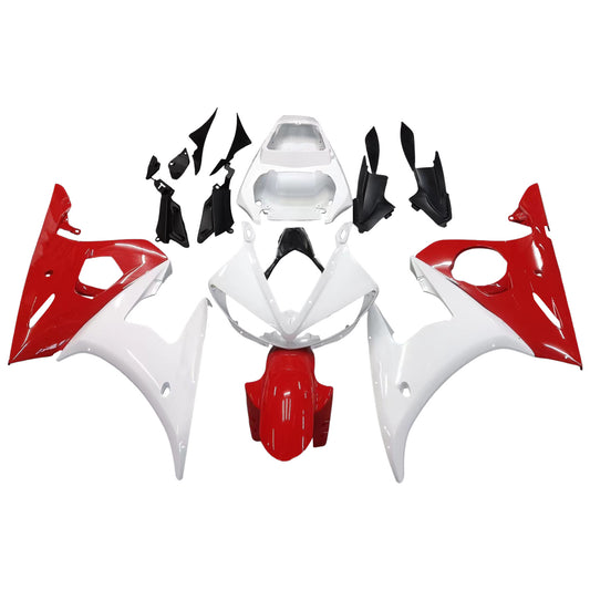 Amotopart 2003-2004 Yamaha R6 e 2006-2009 YZF R6S Cladding Red Mix White Kit