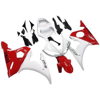 Amotopart 2003-2004 Yamaha R6 e 2006-2009 YZF R6S Cladding Red Mix White Kit