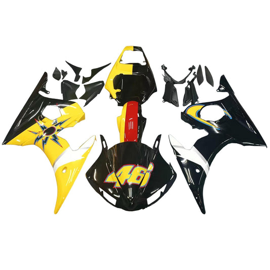 Amotopart 2003-2004 Yamaha R6 e 2006-2009 YZF R6S Cladding Numero multicolore 46 kit