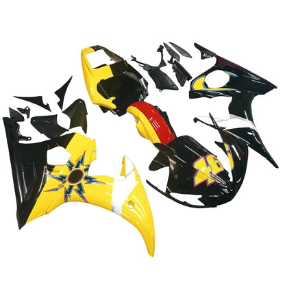 Amotopart 2003-2004 Yamaha R6 e 2006-2009 YZF R6S Cladding Numero multicolore 46 kit