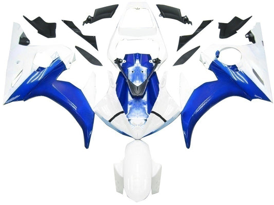 Amotopart 2003-2004 Yamaha R6 e 2006-2009 YZF R6S Disguise Kit bianco e blu