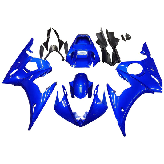 Amotopart 2003-2004 Yamaha R6 e 2006-2009 YZF R6S Cladding Blue Kit