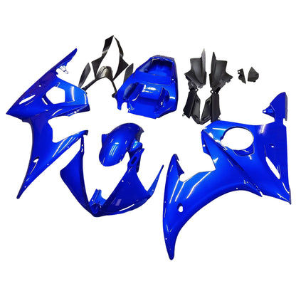 Amotopart 2003-2004 Yamaha R6 e 2006-2009 YZF R6S Cladding Blue Kit