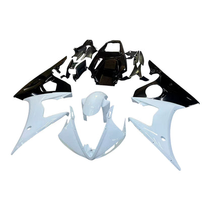 Amotopart 2003-2004 Yamaha R6 e 2006-2009 YZF R6s Cladding Black & White Kit