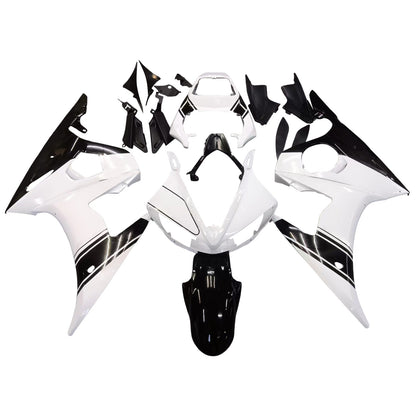 Amotopart 2003-2004 Yamaha R6 e 2006-2009 YZF R6S Disguise White? e kit di colori nero