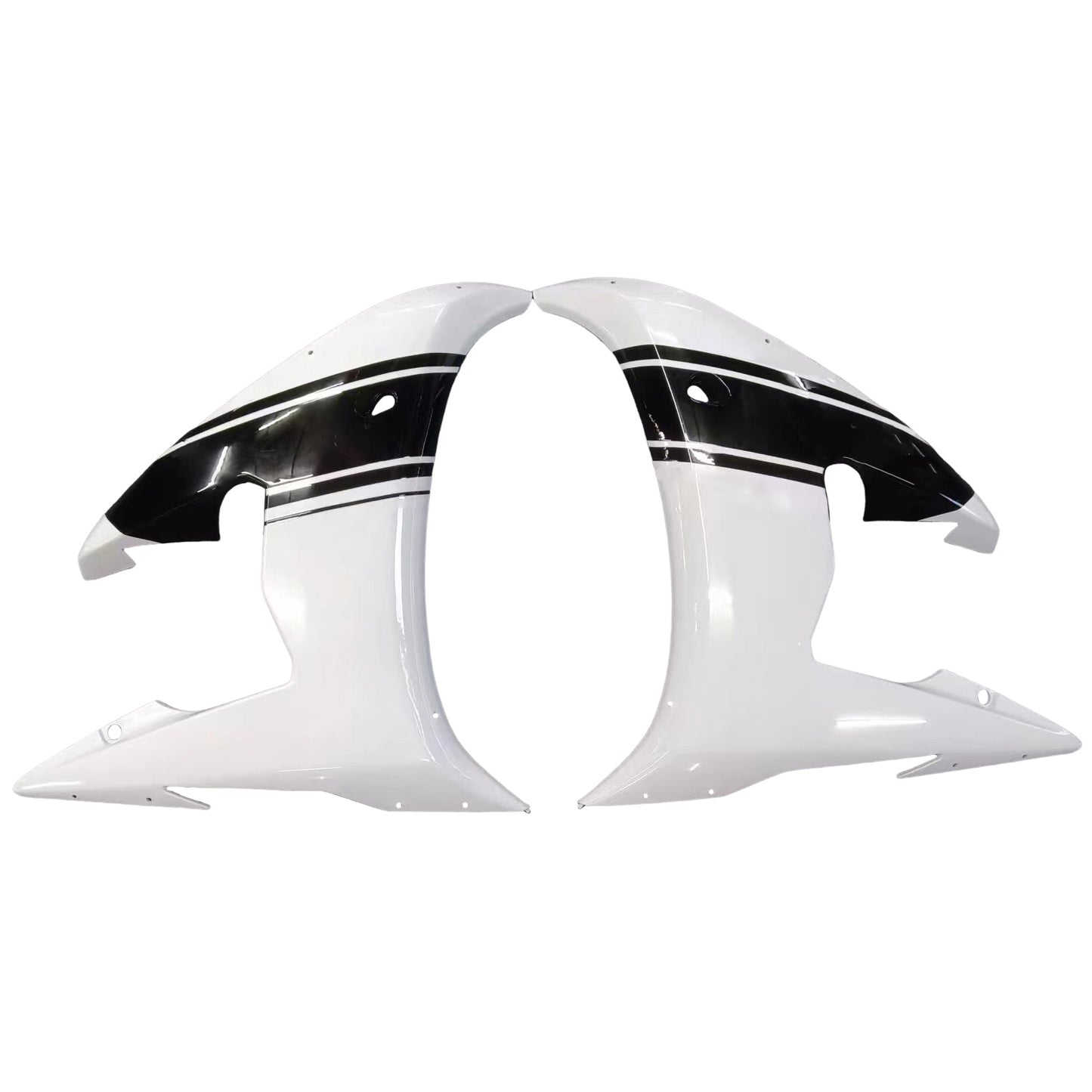 Amotopart 2003-2004 Yamaha R6 e 2006-2009 YZF R6S Disguise White? e kit di colori nero