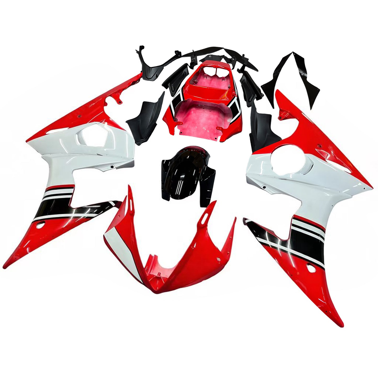 Amotopart Yamaha YZF 600 R6 2003-2004 R6S 2006-2009 Kit carena Carrozzeria