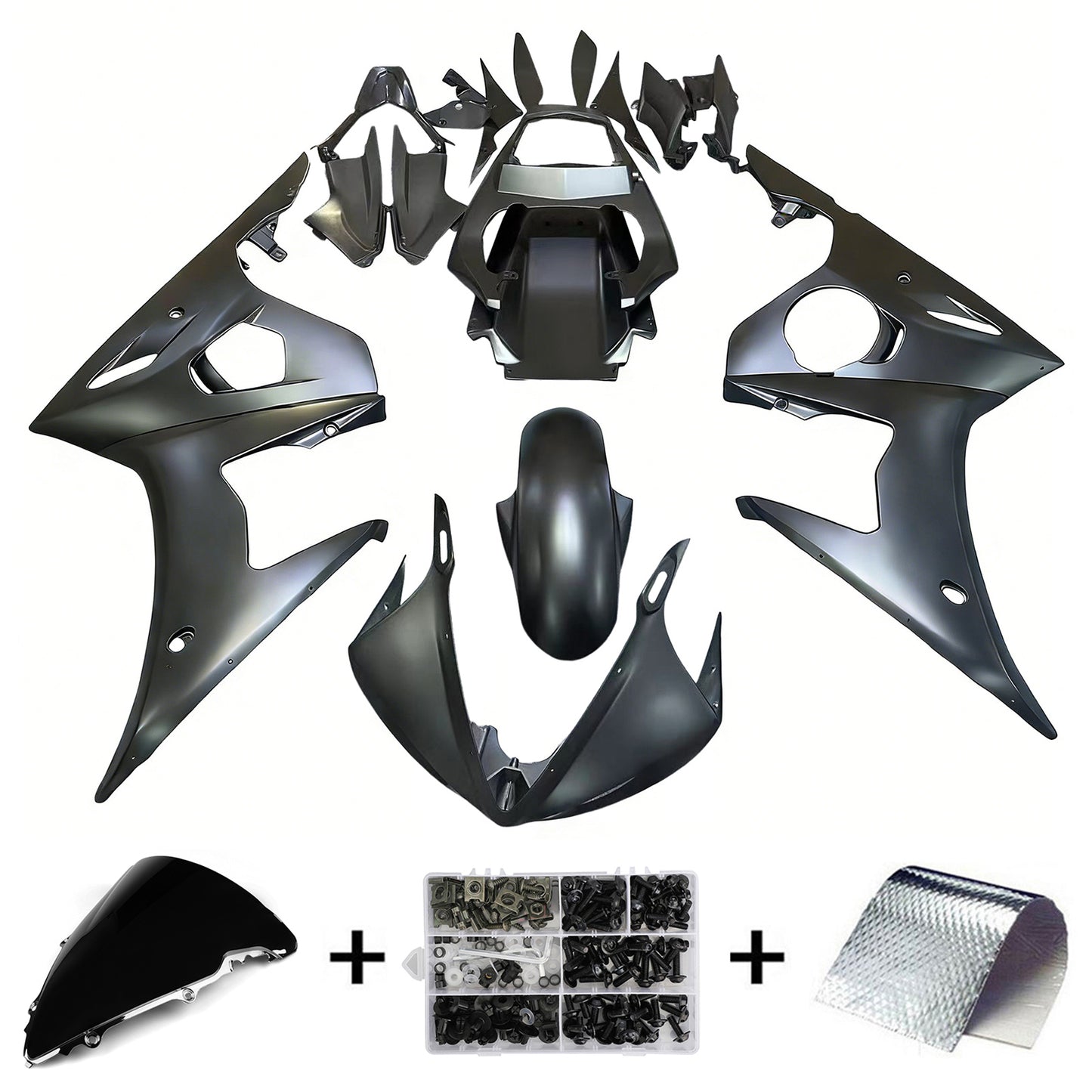 Amotopart Yamaha YZF 600 R6 2003-2004 R6S 2006-2009 Kit carena Carrozzeria