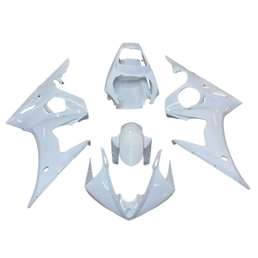 Amotopart Yamaha 2003-2004 YZF 600 R6 e 2006-2009 YZF R6S Kit carenatura bianca
