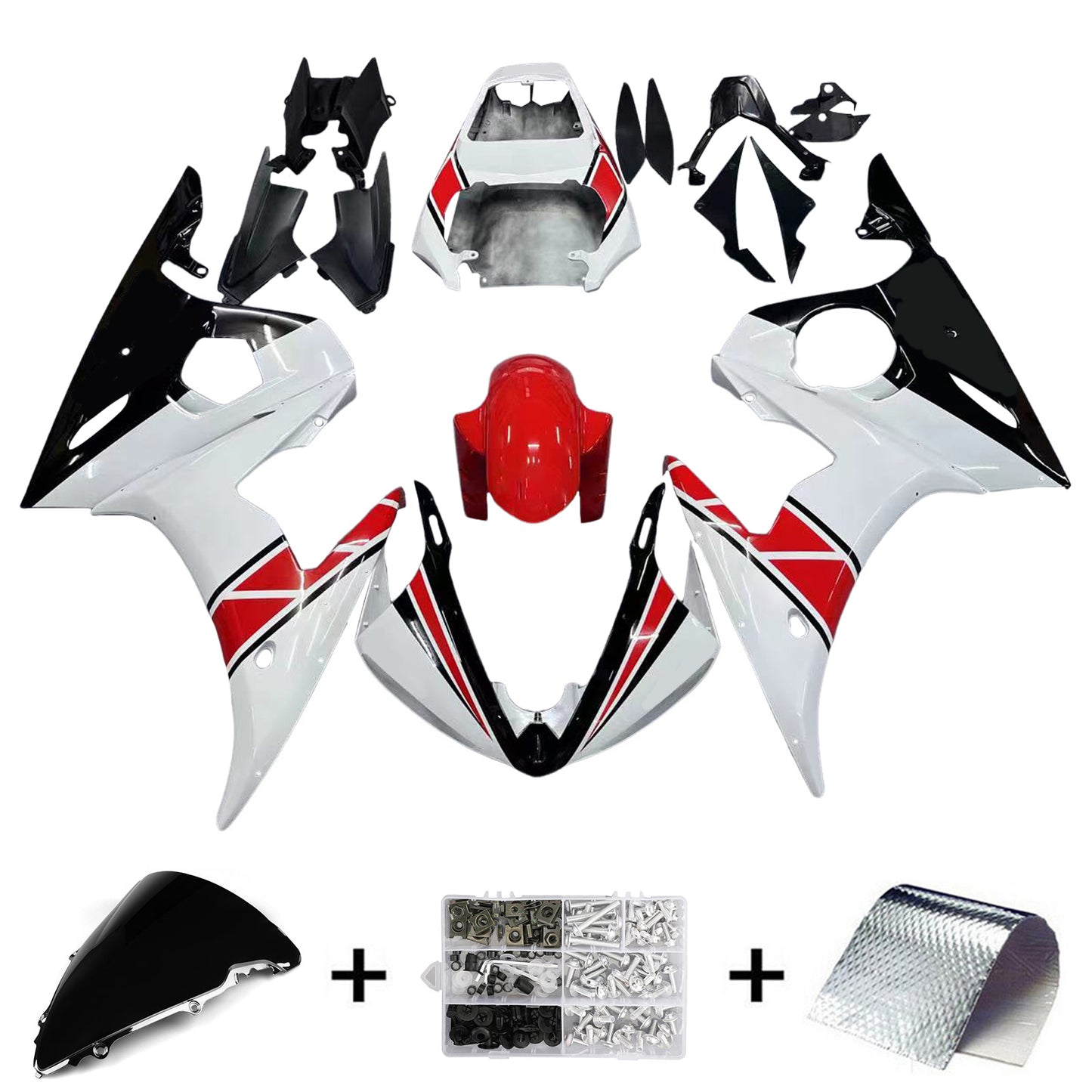 Kit carenatura per Yamaha YZF 600 R6 2003-2004 R6S 2006-2009