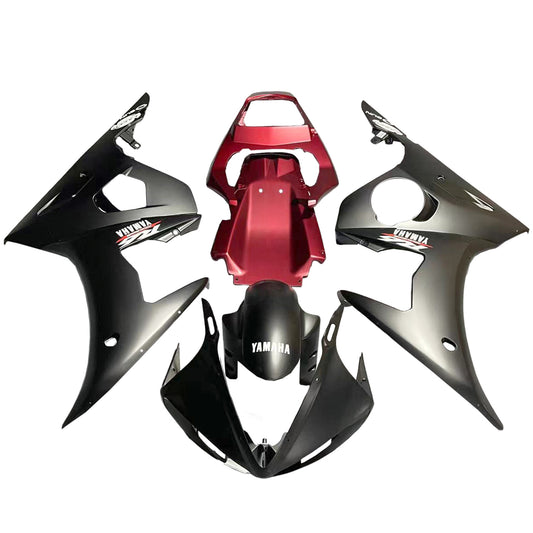 Amotopart Yamaha 2003-2004 YZF 600 R6 e 2006-2009 YZF R6S Kit di salsa rossa nera