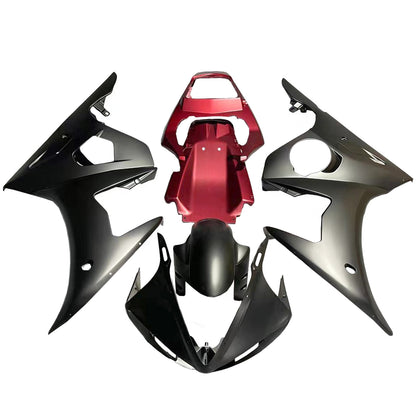 Amotopart Yamaha 2003-2004 YZF 600 R6 e 2006-2009 YZF R6S Kit di salsa rossa nera