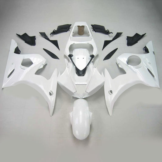 Amotopart Yamaha 2003-2004 YZF 600 R6 e 2006-2009 YZF R6S Kit carenatura bianca