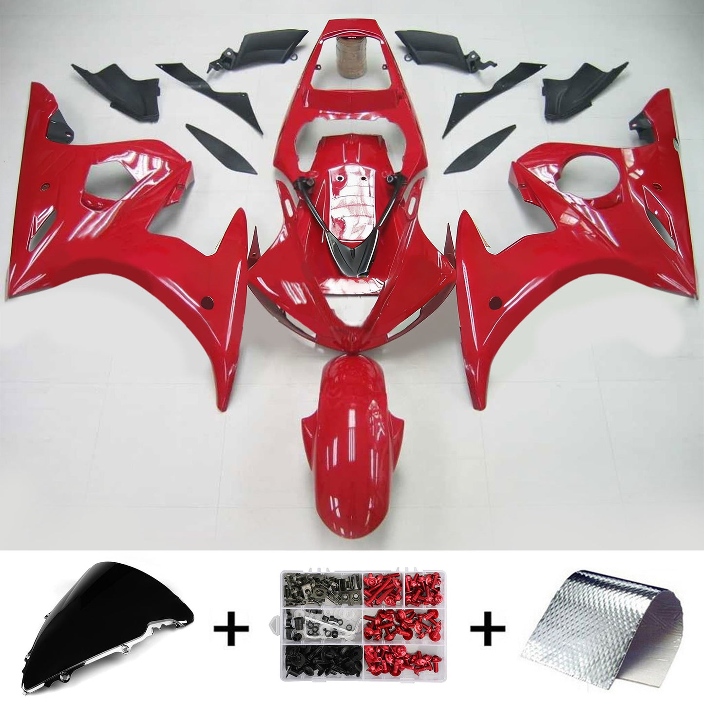 Kit di vendita iniezione Body Plastic Abs Fit per Yamaha 2003-2004 YZF 600 R6 e 2006-2009 YZF R6S #116