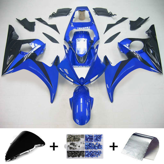 Amotopart Yamaha 2003-2004 YZF 600 R6 e 2006-2009 YZF R6S Kit carenatura blu