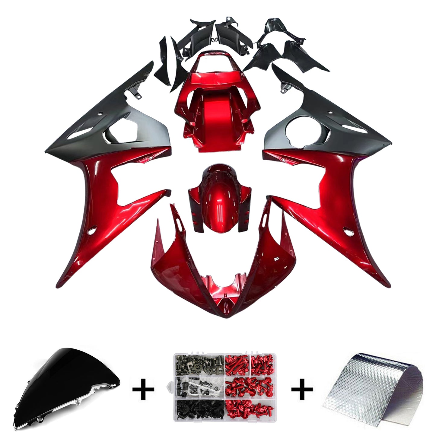 Kit di vendita iniezione Body Plastic Abs Fit per Yamaha 2003-2004 YZF 600 R6 e 2006-2009 YZF R6S #135