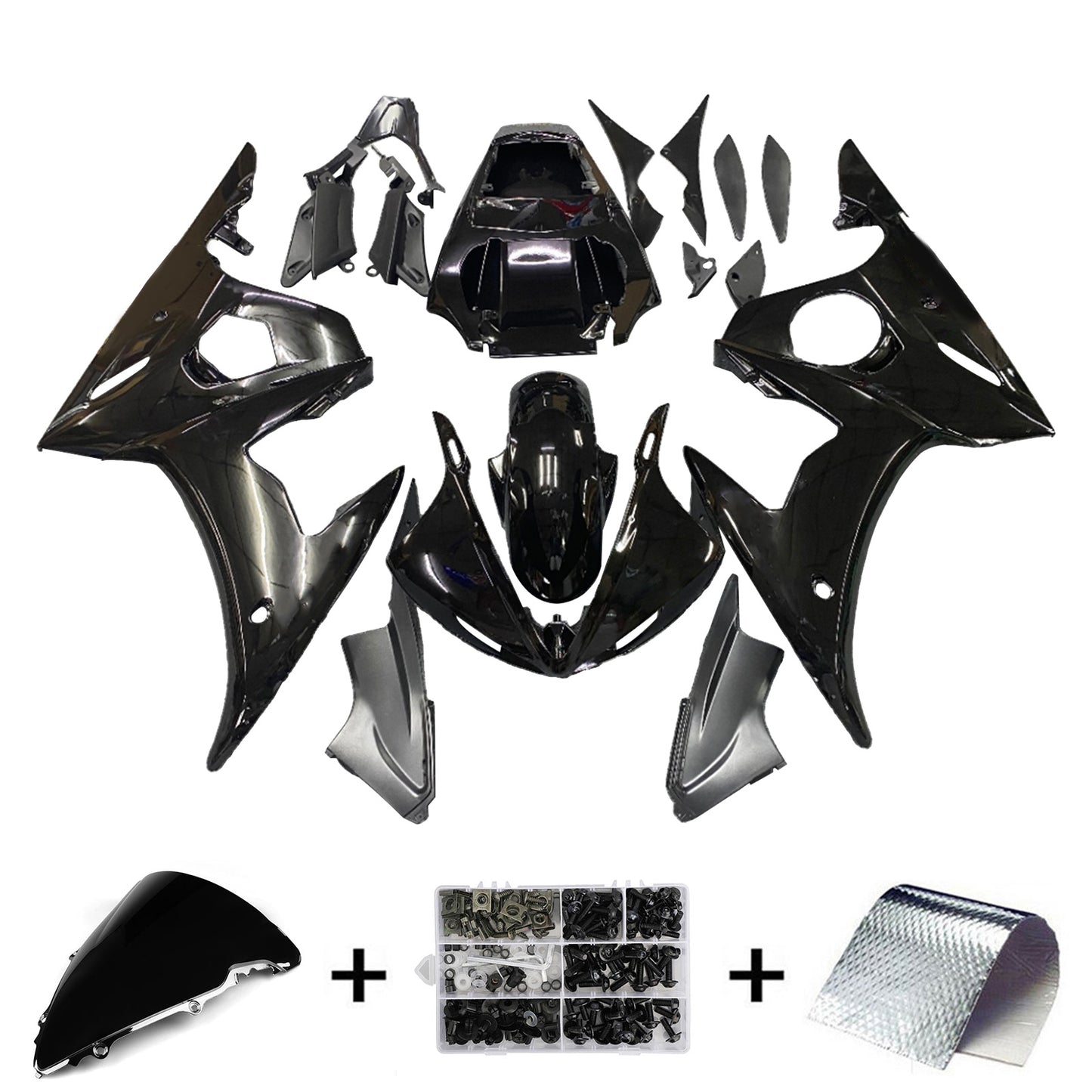 Kit di vendita iniezione Body Plastic Abs Fit per Yamaha 2003-2004 YZF 600 R6 e 2006-2009 YZF R6S #140