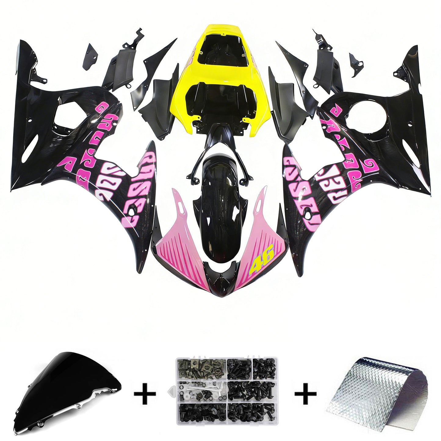 Kit carenatura per Yamaha YZF 600 R6 2003-2004 R6S 2006-2009