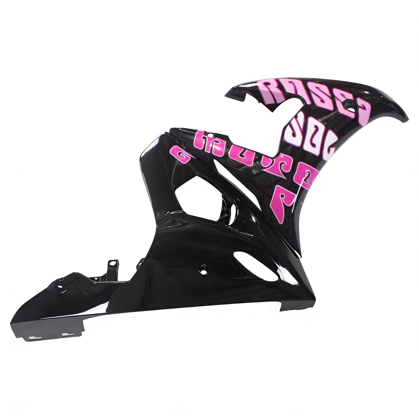 Amotopart Yamaha 2003-2004 YZF 600 R6 e 2006-2009 YZF R6S Kit di carenatura rosa nera