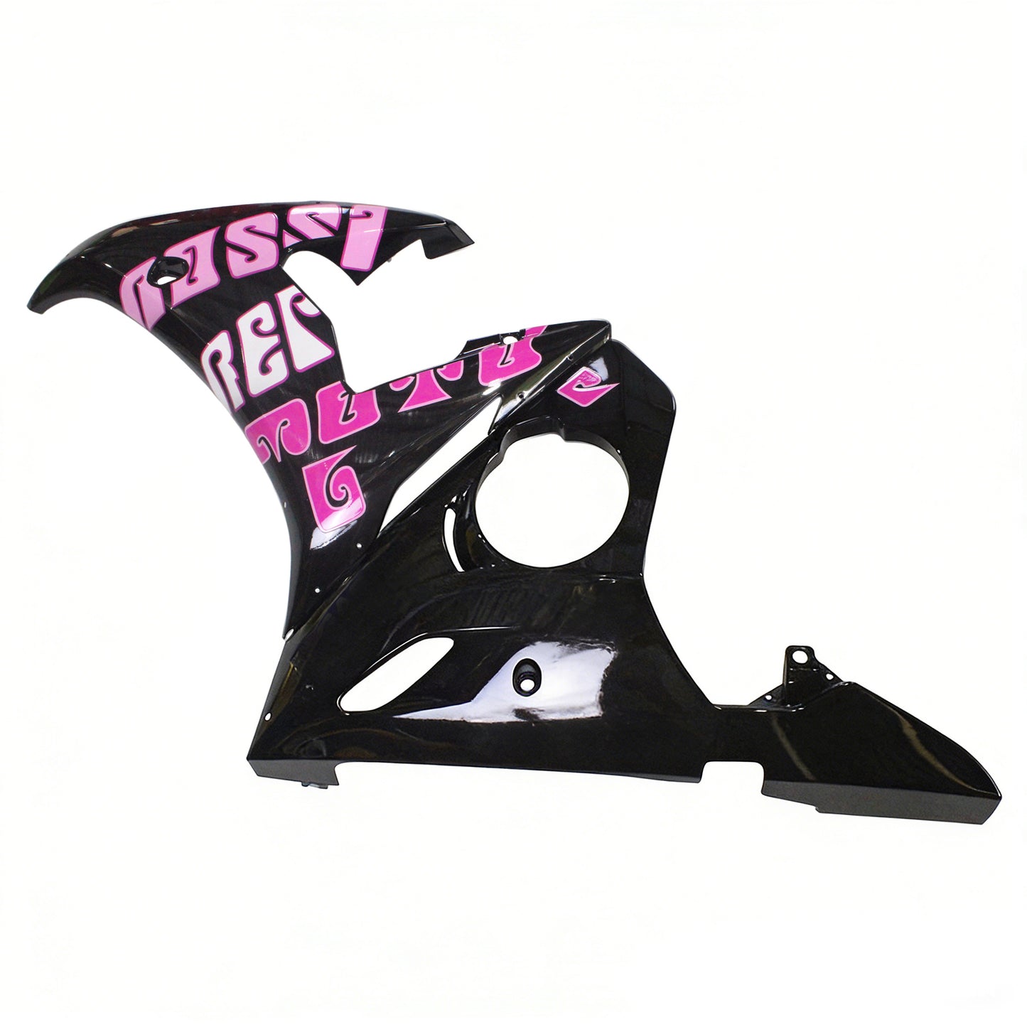 Amotopart Yamaha 2003-2004 YZF 600 R6 e 2006-2009 YZF R6S Kit di carenatura rosa nera