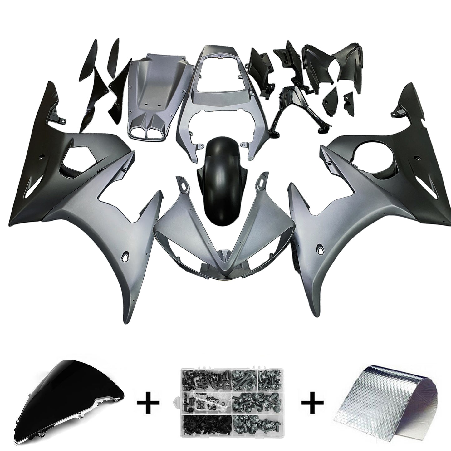 Kit di vendita iniezione Body Plastic Abs Fit per Yamaha 2003-2004 YZF 600 R6 e 2006-2009 YZF R6S #142