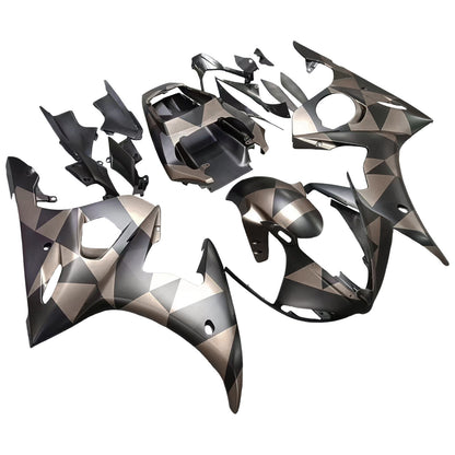 Amotopart Yamaha 2003-2004 YZF 600 R6 e 2006-2009 YZF R6S Kit di rivestimento nero