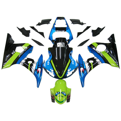 Amotopart Yamaha 2003-2004 YZF 600 R6 e 2006-2009 YZF R6S Kit di rivestimento multicolore