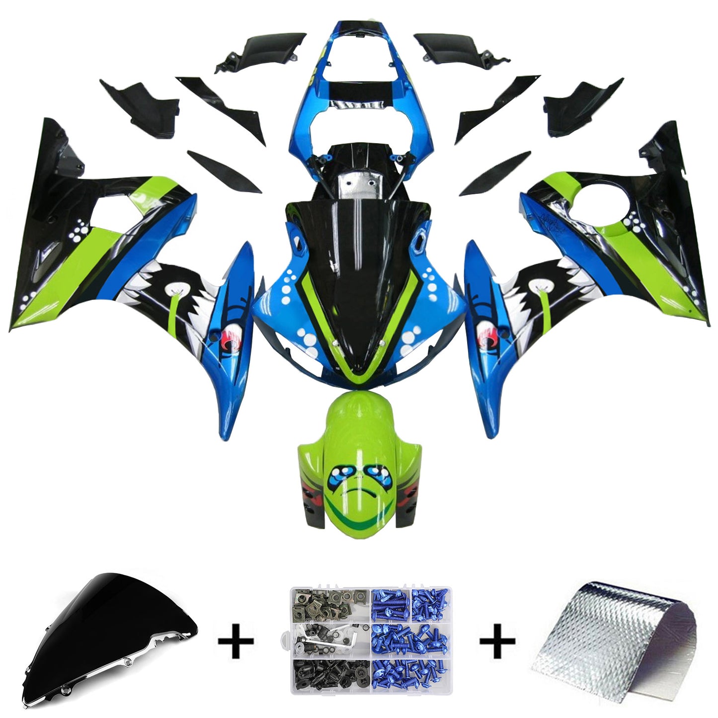 Kit carenatura per Yamaha YZF 600 R6 2003-2004 R6S 2006-2009