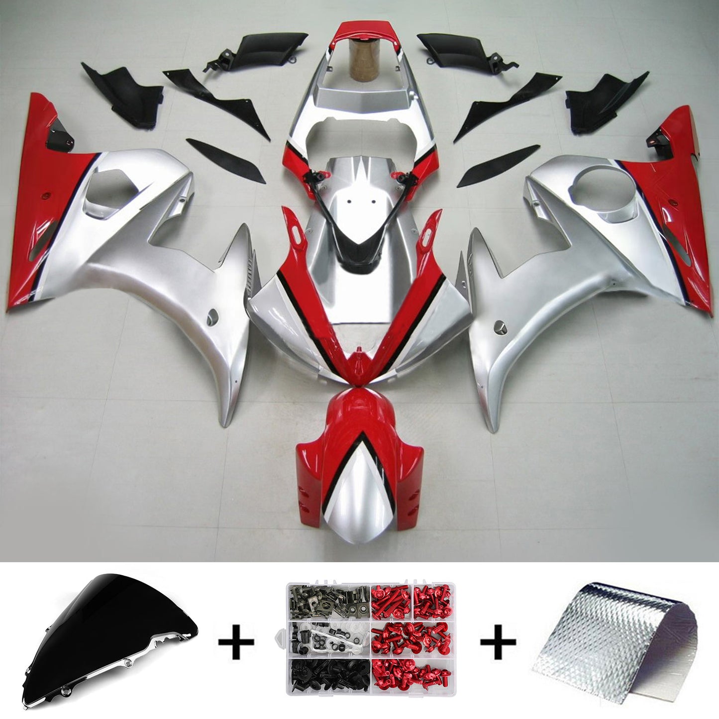 Kit di vendita iniezione Body Plastic Abs Fit per Yamaha 2003-2004 YZF 600 R6 e 2006-2009 YZF R6S #147