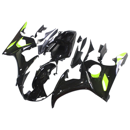 Amotopart Yamaha 2003-2004 YZF 600 R6 e 2006-2009 YZF R6S Kit di rivestimento nero