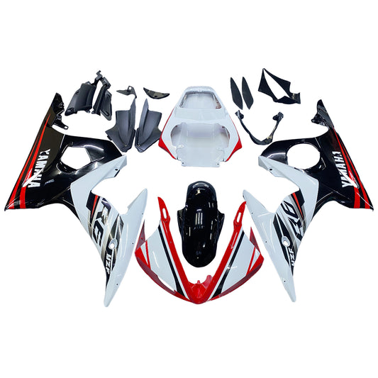 Amotopart 2003-2004 Yamaha YZF 600 R6 e 2006-2009 YZF R6S Kit di paura rosso nero bianco