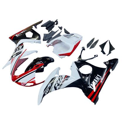 Amotopart 2003-2004 Yamaha YZF 600 R6 e 2006-2009 YZF R6S Kit di paura rosso nero bianco