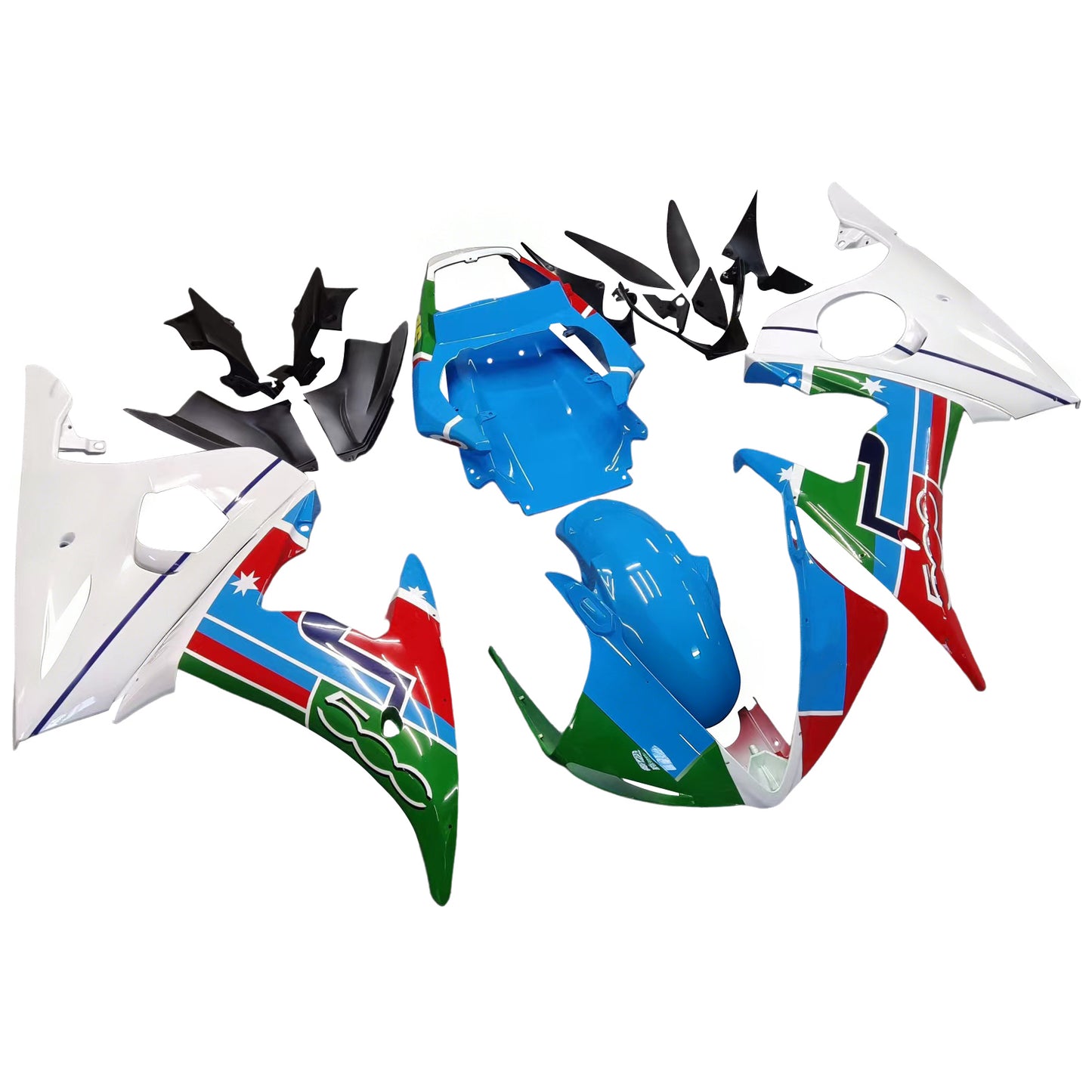 Amotopart 2005 Yamaha R6 Cover Multi Color Kit