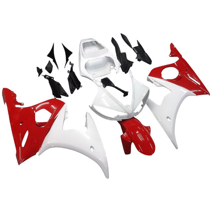 Amotopart 2005 Yamaha R6 Disguise Kit bianco e rosso