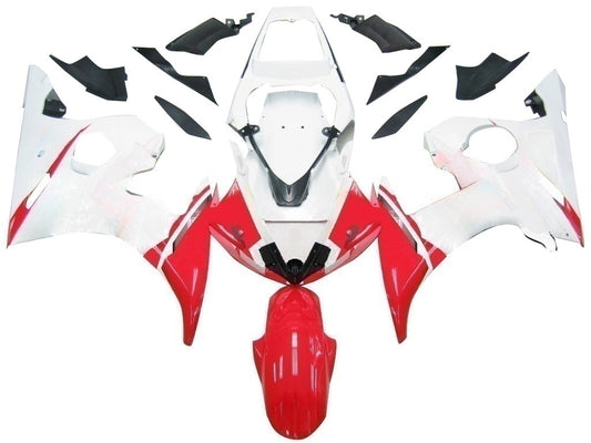 Amotopart 2005 Yamaha R6 Cover Multi White Kit