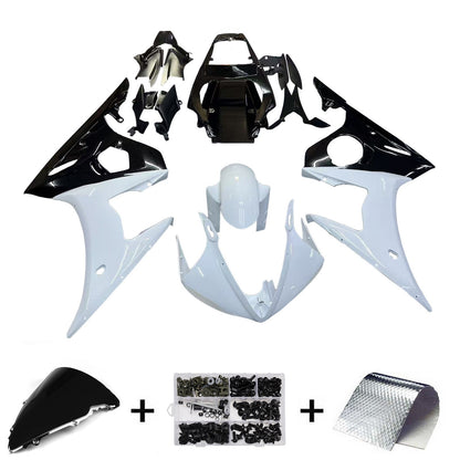 Amotopart 2005 Yamaha R6 Cladding in bianco e nero? -Kit