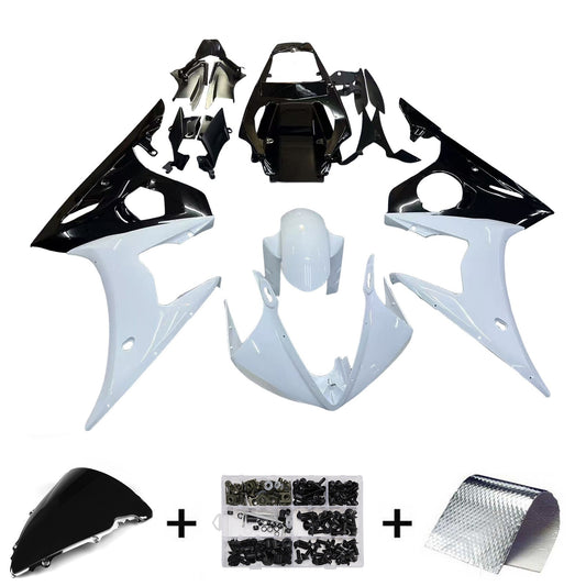 Amotopart 2005 Yamaha R6 Cladding in bianco e nero? -Kit