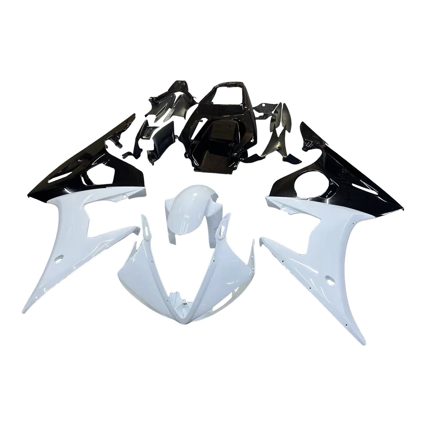 Amotopart 2005 Yamaha R6 Cladding in bianco e nero? -Kit