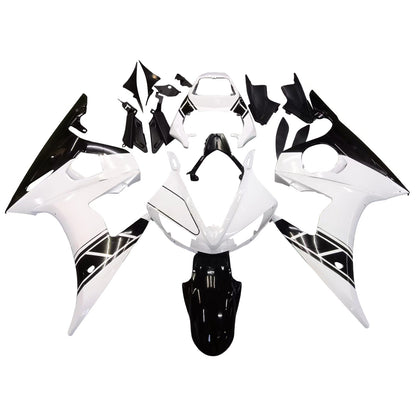 Amotopart 2005 Yamaha R6 Disguise Kit bianco e nero