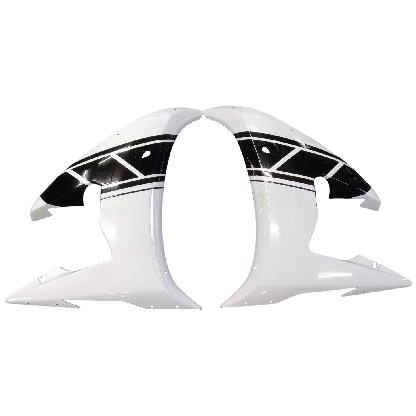 Amotopart 2005 Yamaha R6 Disguise Kit bianco e nero