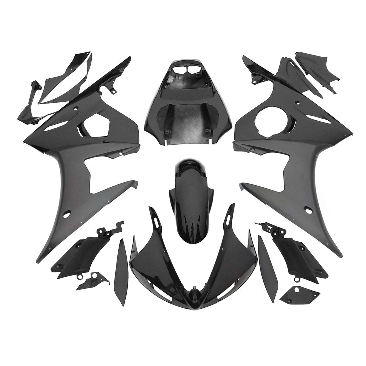 Amotopart 2005 Yamaha YZF R6 Kit di rivestimento nero
