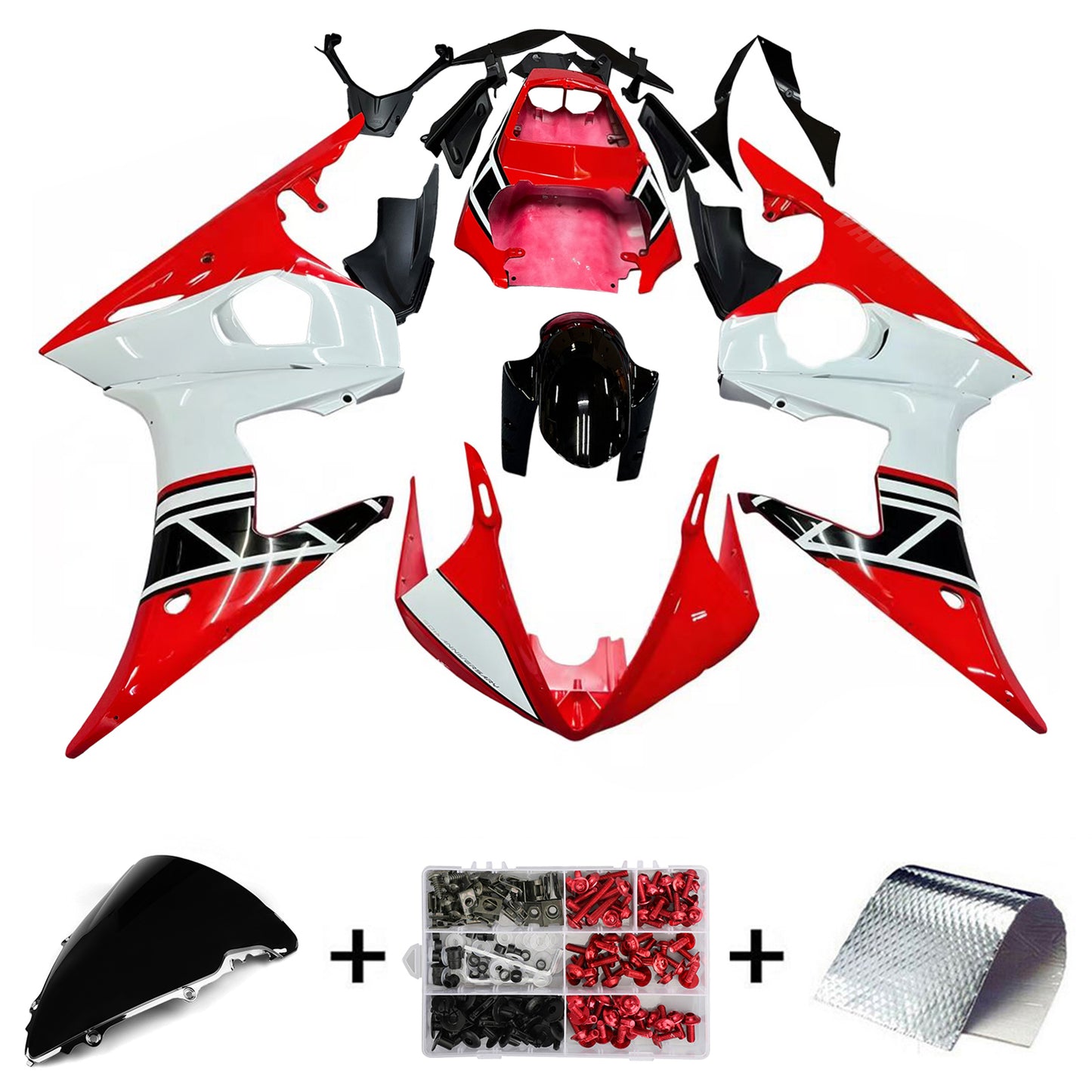 Carrozzeria kit carena Amotopart Yamaha YZF-R6 2005