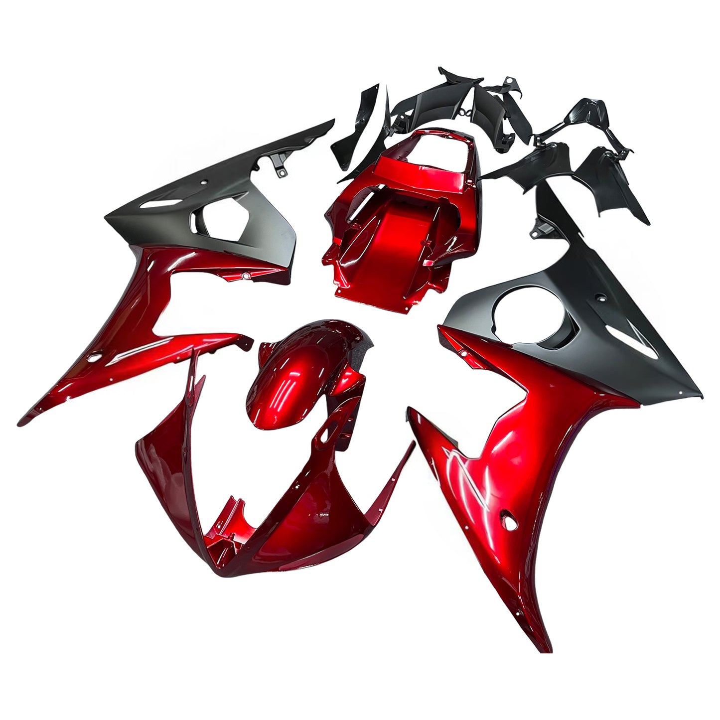 Amotopart Yamaha 2005 YZF 600 R6 Kit trigger nero rosso