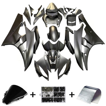 Carene 2006-2007 Yamaha YZF-R6 Nero Opaco Bridgestone R6 Racing Generico