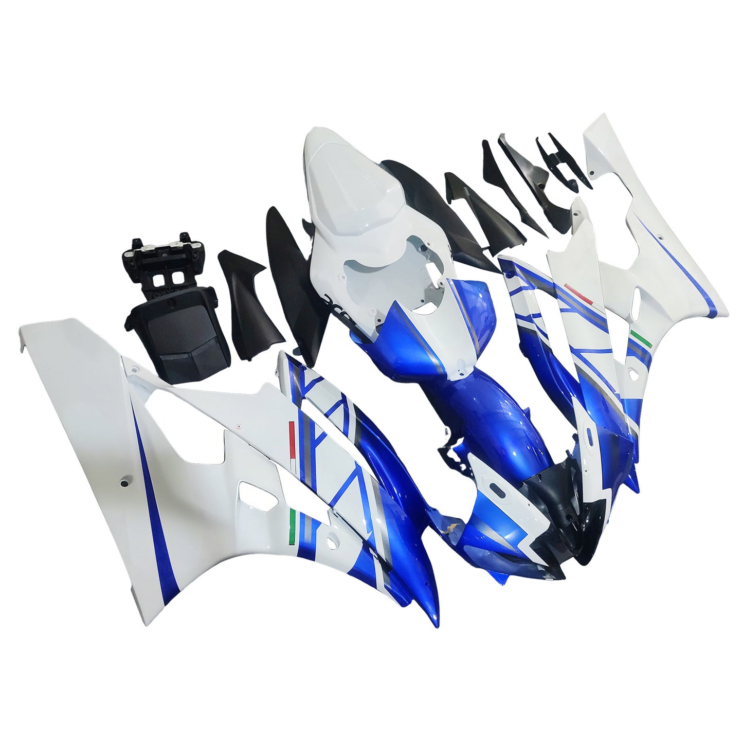 Amotopart Cladding Yamaha YZF-R6 2006-2007 Cladding White? Blu n. 46 Kit trigger Fiat